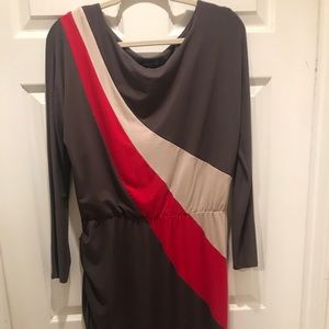 NWOT triColor block dress